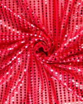 Round Glitter Fabric Red - Tissushop